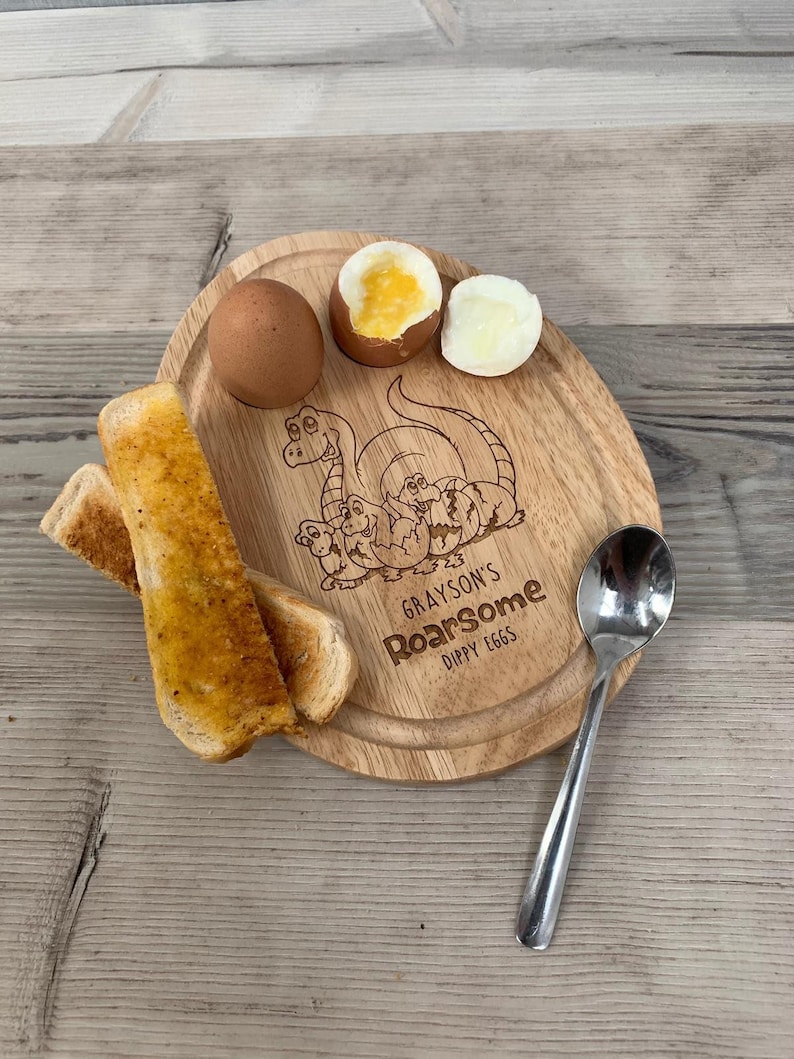 Personalised wooden dippy egg and soldiers board wooden Etsy