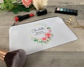 Purity Range Personalised Make up Bag - Bridesmaid Gift - Wedding Thank You Gift - Floral Make Up Bag - Bridal