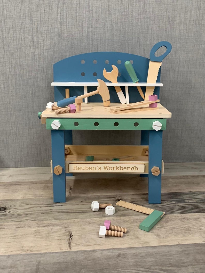 Personalised Unisex Workbench with 21-piece Accessories Set 