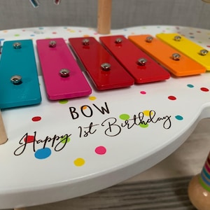 Personalised music table for children wooden toy gift for kids children's toy Christmas gift image 4