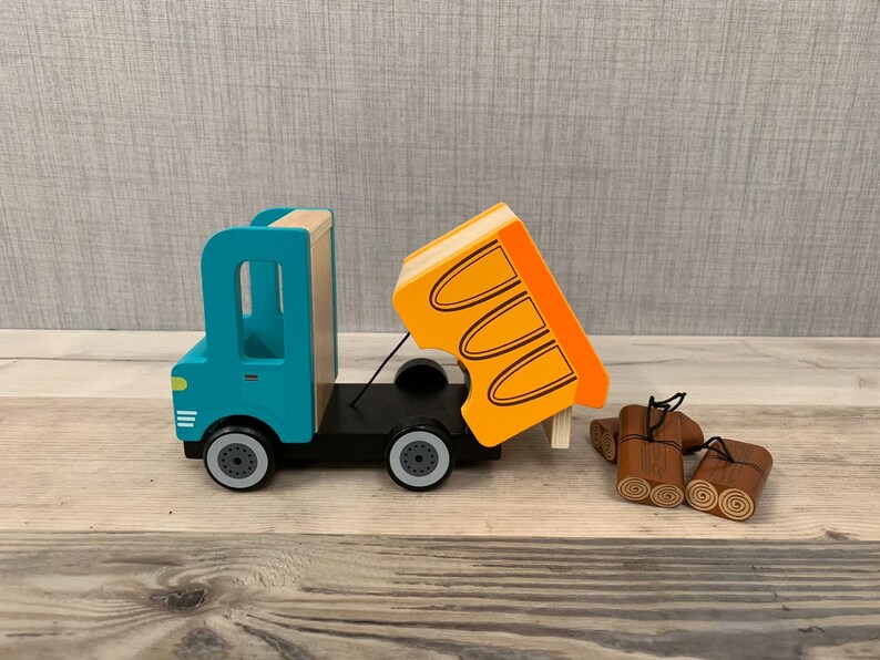 Personalised Wooden Construction Truck Toy Personalised Toys Etsy UK