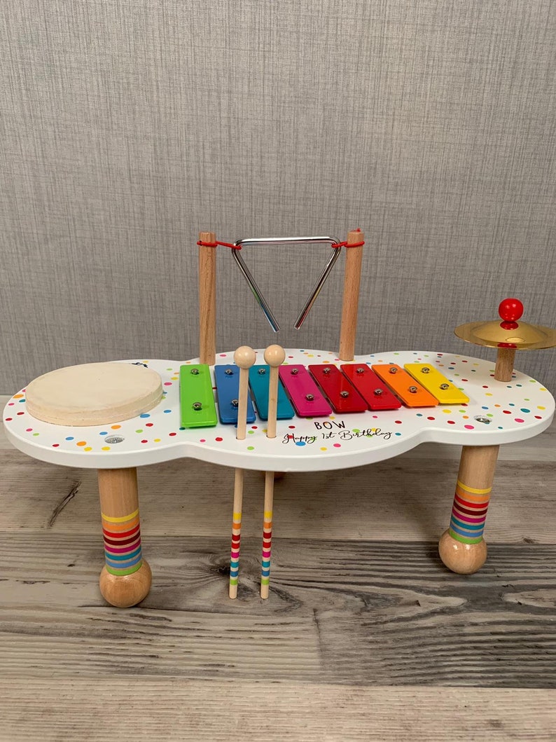 Personalised music table for children wooden toy gift for kids children's toy Christmas gift image 10