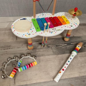 Personalised music table for children wooden toy gift for kids children's toy Christmas gift image 9