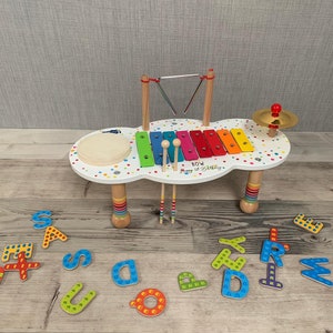 Personalised music table for children wooden toy gift for kids children's toy Christmas gift image 8