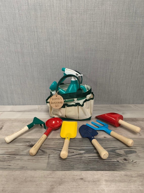Personalised childrens store gardening set