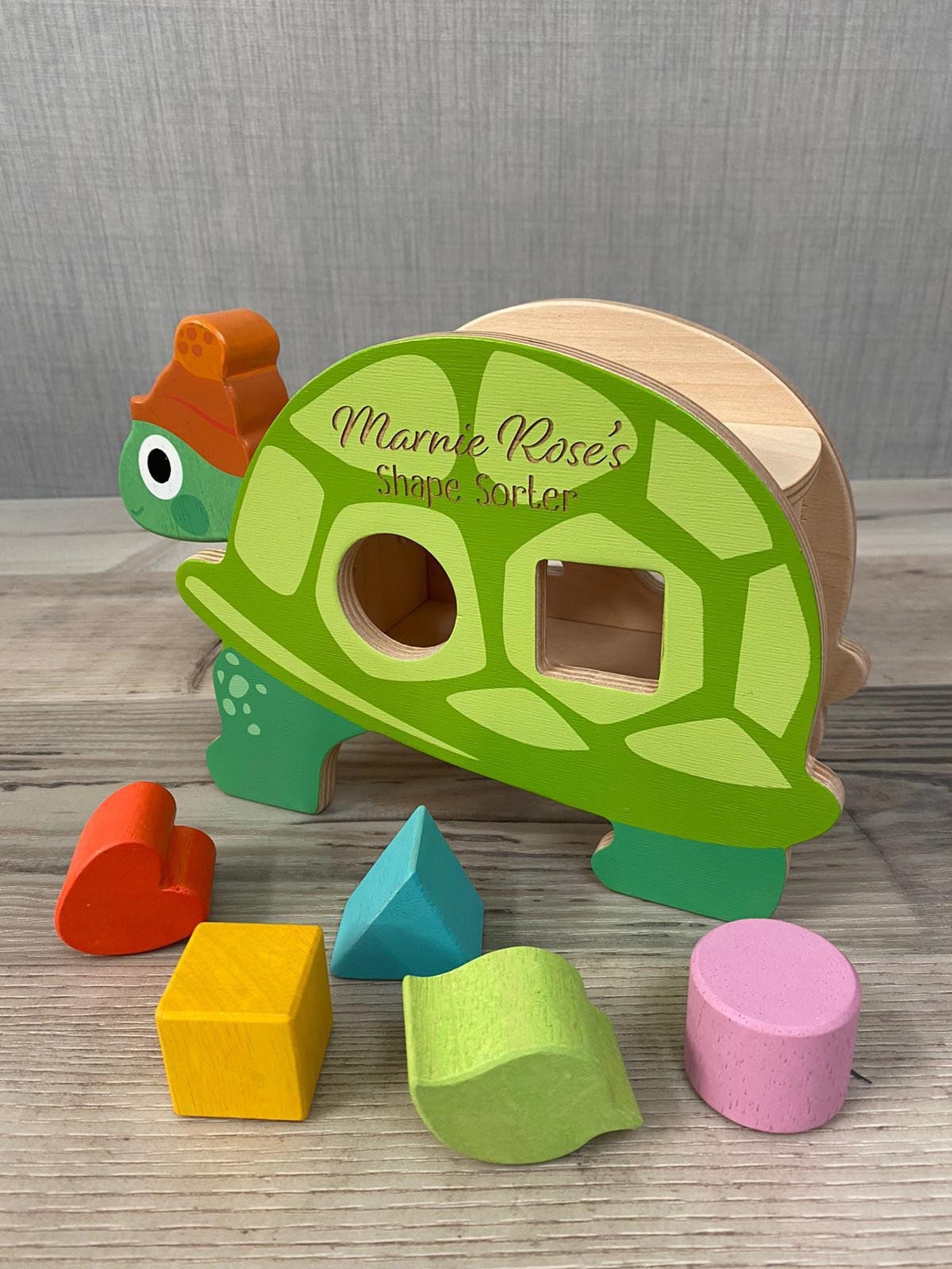 Clasificador personalizado de forma de tortuga Juguete | Etsy