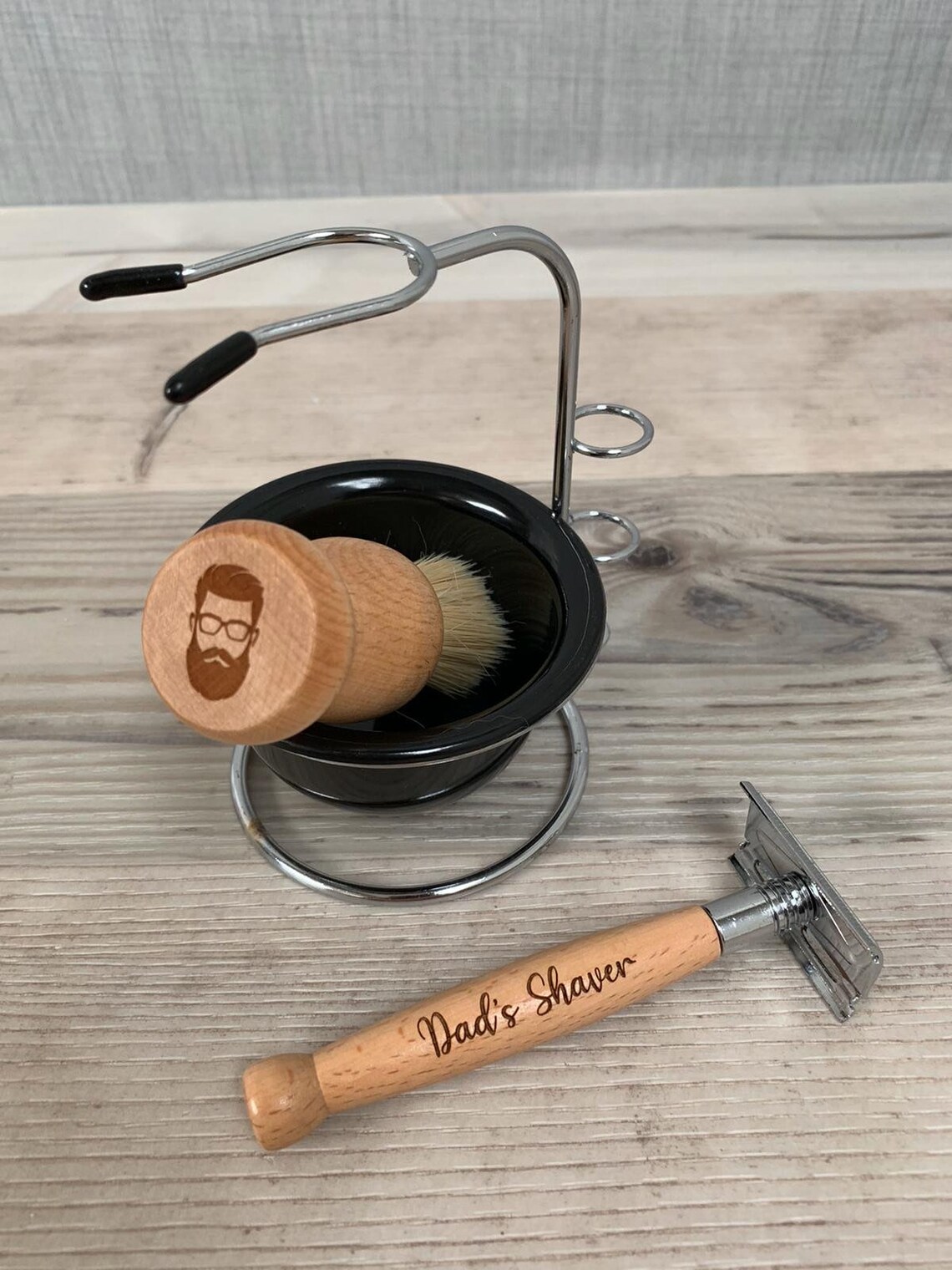 Personalised Shaving Kit With Accessories Men's Care Etsy