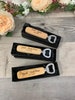 Personalised Engraved Wooden Bottle Opener with Box Included - Wedding Gift - Groom - Best Man - Groomsman Gift  - Wedding Favours 