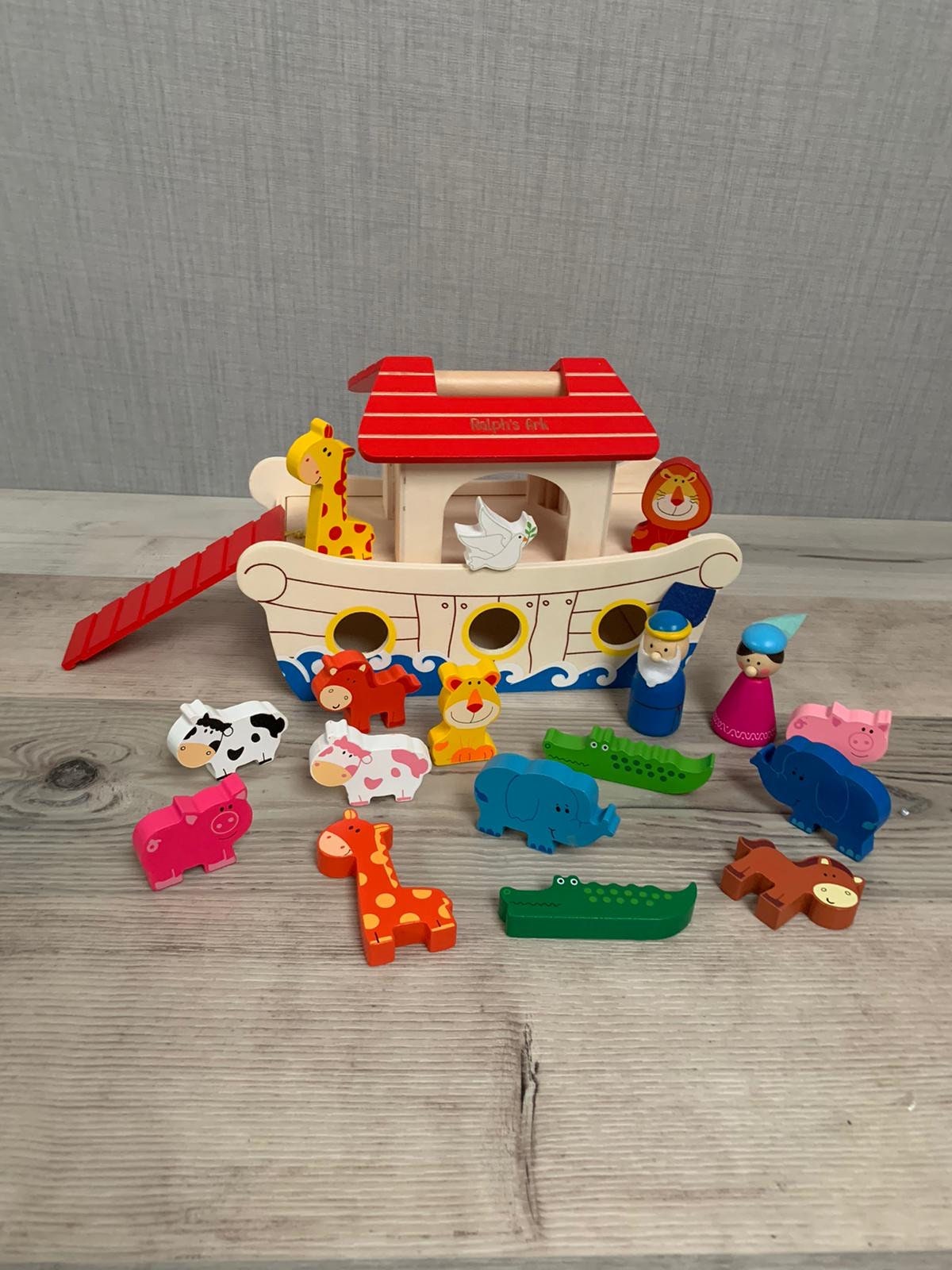 ノアの箱舟のプレイセット（木製玩具） - Etsy 日本