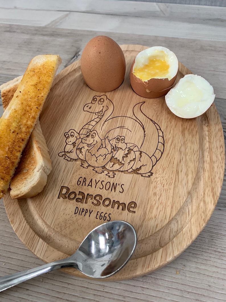 Personalised wooden dippy egg and soldiers board wooden Etsy