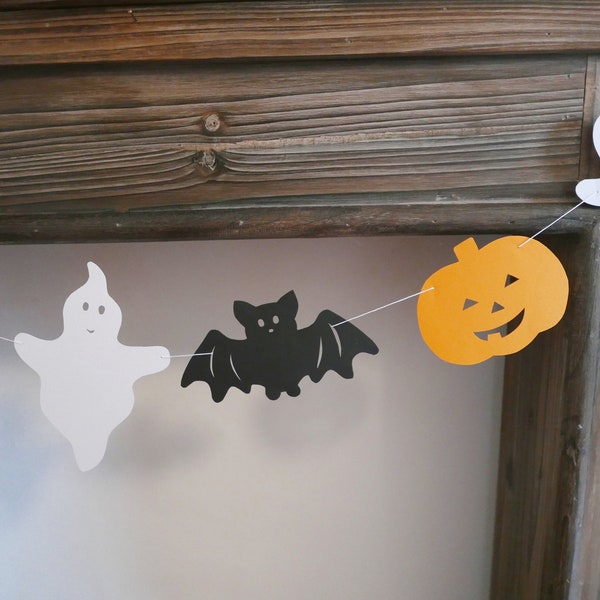 Garland Halloween Calabaza Murciélago Fantasma