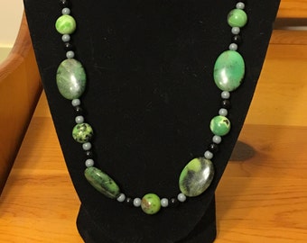 Green Chrysoprase necklace