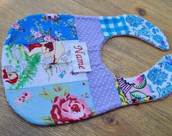Baby bibs / bibs with name / bibs for girls / customizable colorful