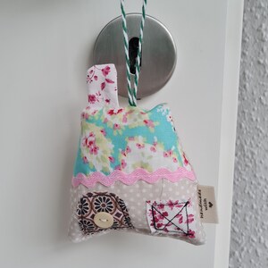 House pendant/ fabric pendant/ house made of fabric/ Scandinavian/ birthday gift/ children's room decoration image 3