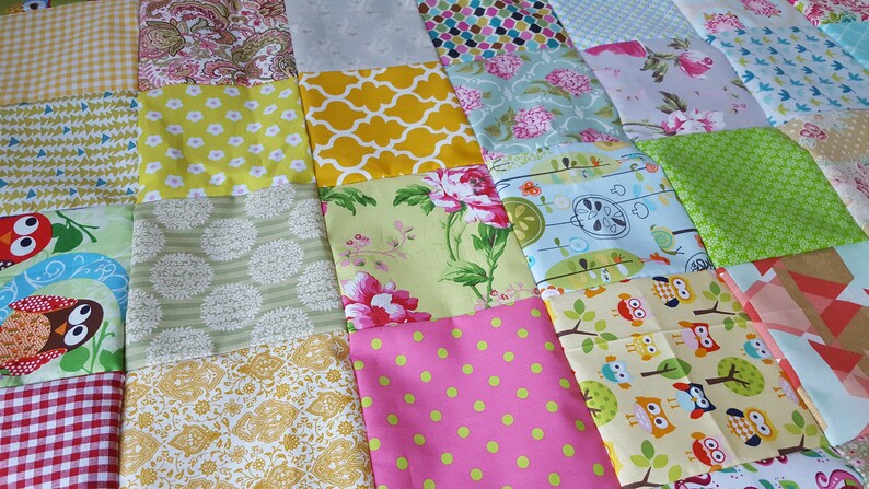 Patchworkdecke Baby Blanket unique Eco-teddy fabric baby blanket patchworkgifts for birth