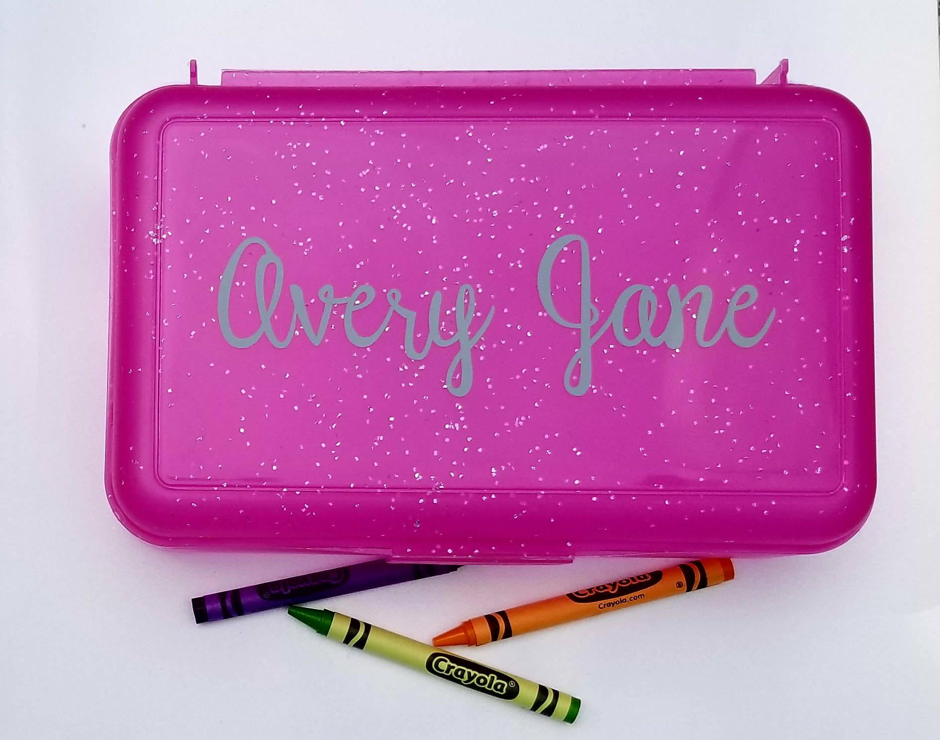 Personalized Pencil Box Crayon Box Pencil Box Name School Etsy