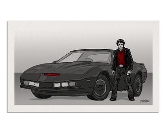 Knight Rider Giclée - Etsy Canada Knight Rider Giclée - Etsy Canada