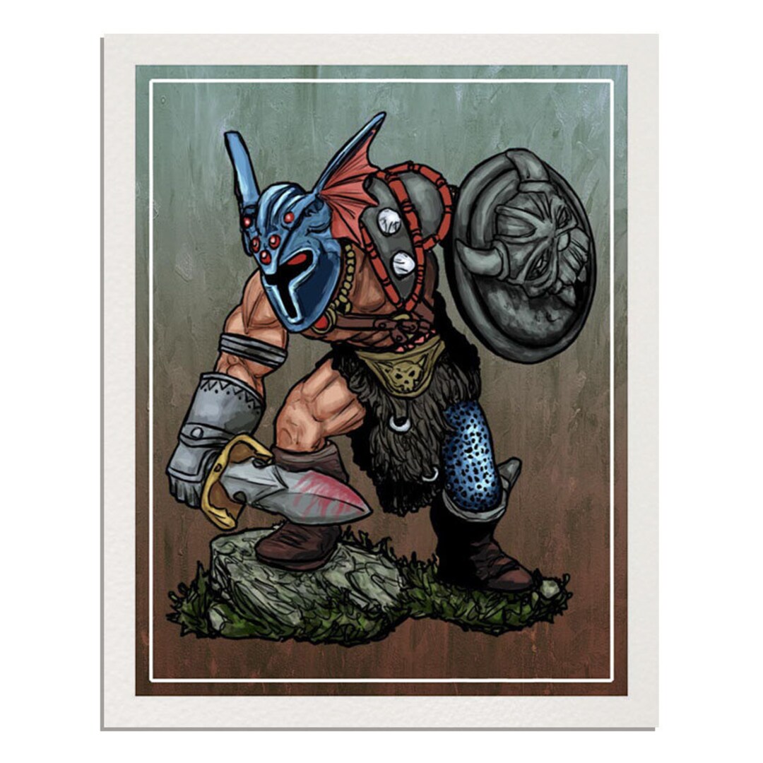 Warduke and the Blood Blade - Giclée - Etsy
