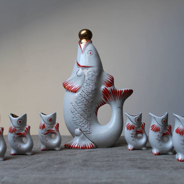 Fish Decanter Etsy