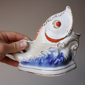 Porcelain fish,Vintage porcelain fish,Serviette holder,Soviet porcelain,Soviet vintage,USSR,Kitchen decor,Soviet memorabilia,Made in USSR