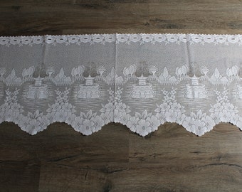 French curtains. Cafe curtain. Door curtain. Window curtain. Valance. French vintage. French country decor. Farmhouse decor. French linens.