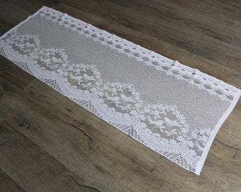 Tende francesi. Tende country. Shabby chic. Decorazioni per finestre. Tende con pizzo. Mantovana per finestra. Tende vintage. Mantovana vintage. Tenda da caffè.