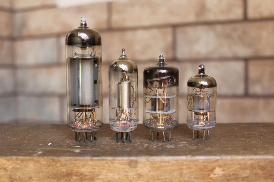 Set of 4 Vacuum Tubes.Vintage Electronics.Radio Etsy