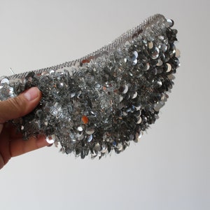 Vintage Clutch. Hochzeit Kosmetiktasche. Brautclutch. Clutches Braut Accessoires. Hochzeitstasche. Brautjungfer. Damen Geldbörse. Silberne Pailletten Geldbörse