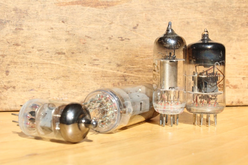 Set of 4 Vacuum Tubes.Vintage Electronics.Radio Etsy