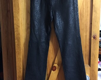 royal blue patent leather pants