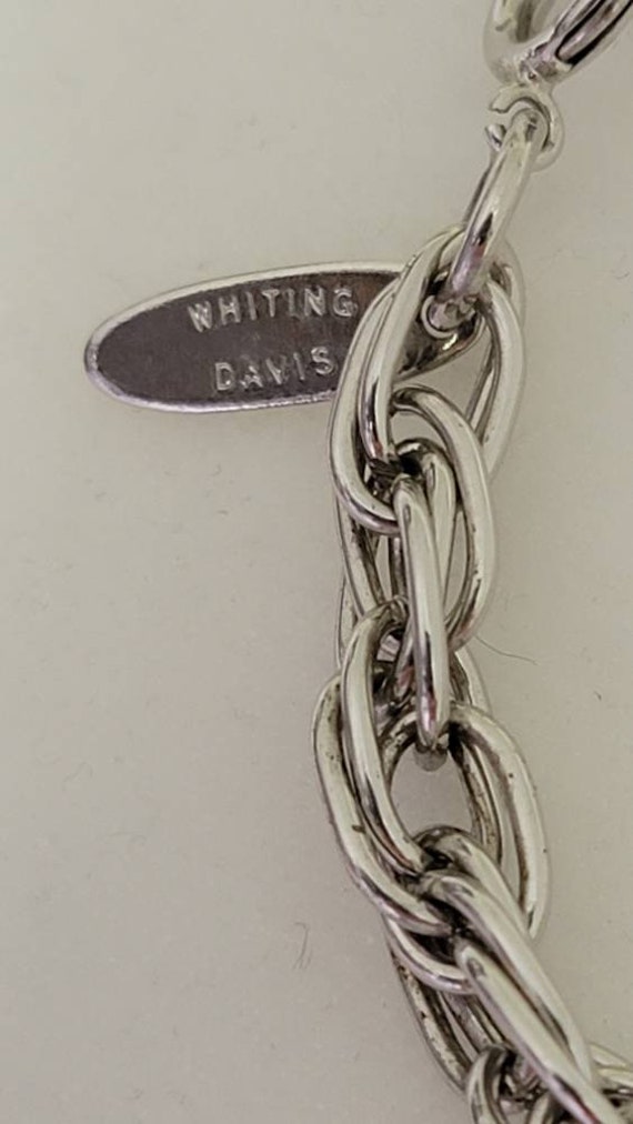 Whiting davis silver necklace clearance