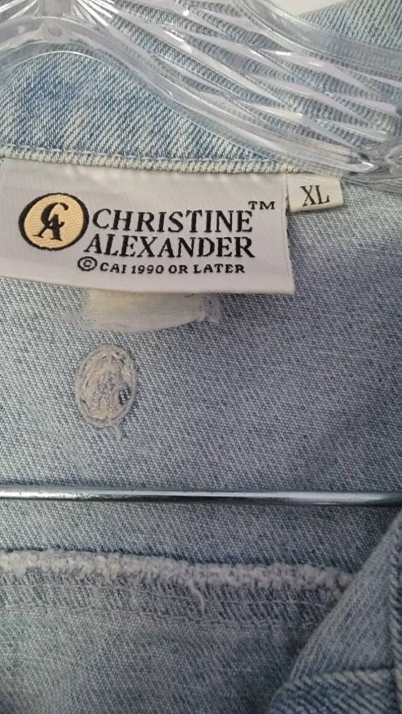 Christine Alexander Light blue denim jacket - image 4