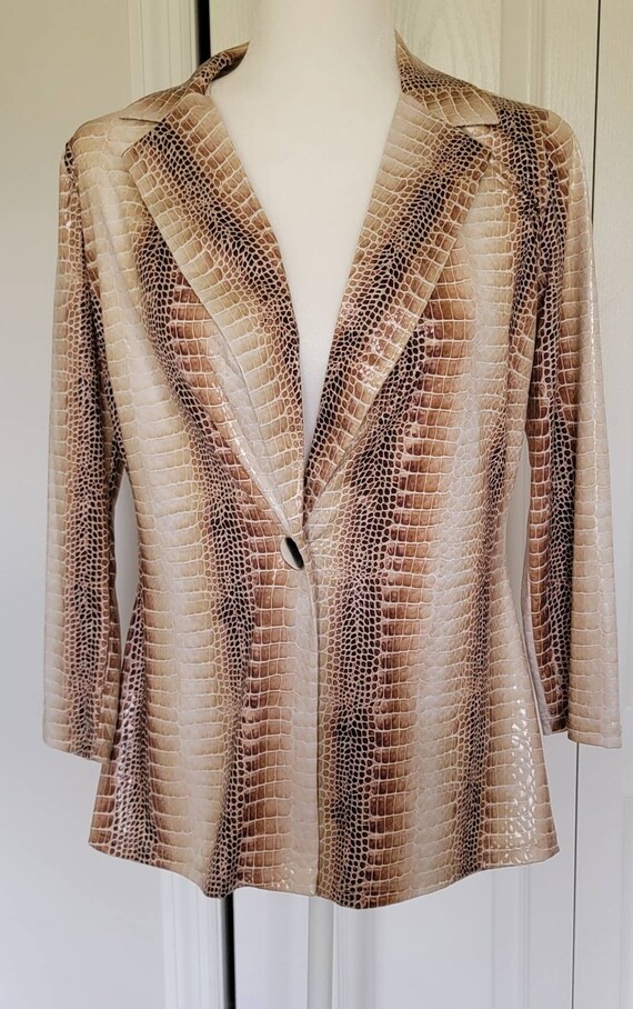 Ladies snakeskin clearance blazer