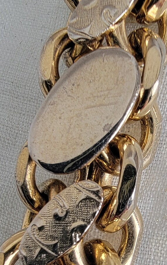 Vintage goldtone chunky bracelet - image 4