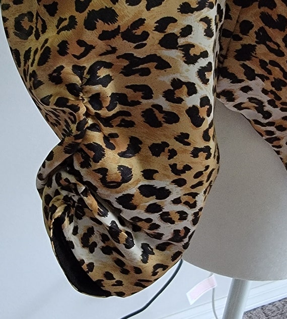 Cheetah print reversible open jacket - image 3
