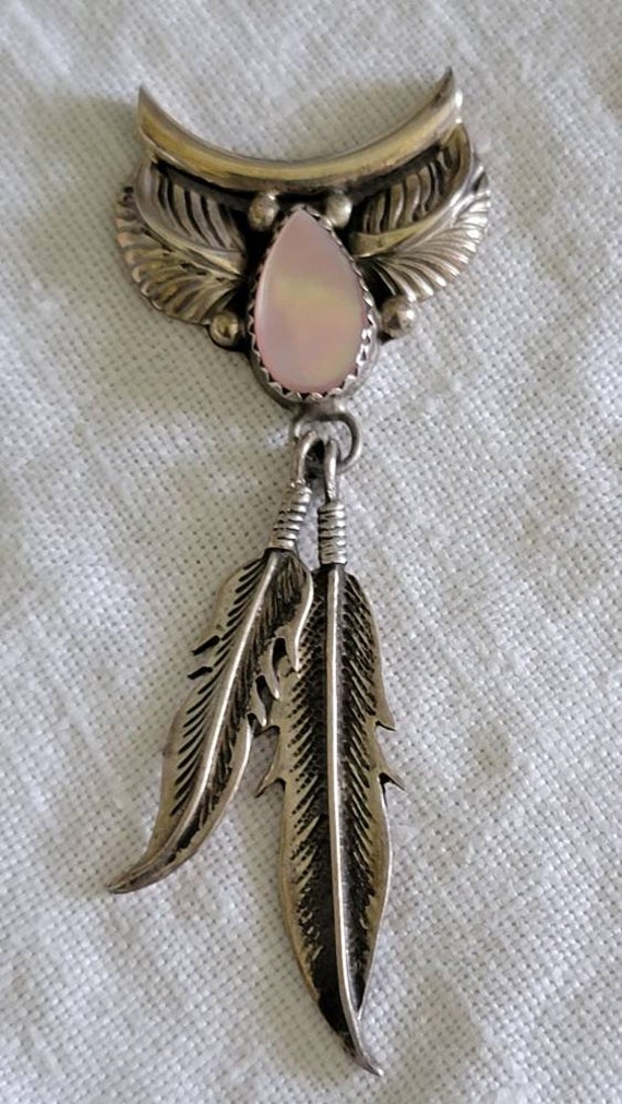 Native Sterling Silver MOP  Pendant