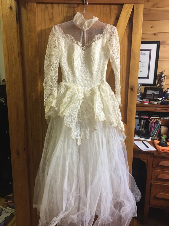 1950's wedding gown