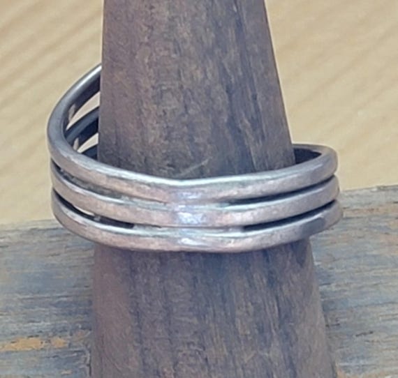 Silver open spoon ring - image 2