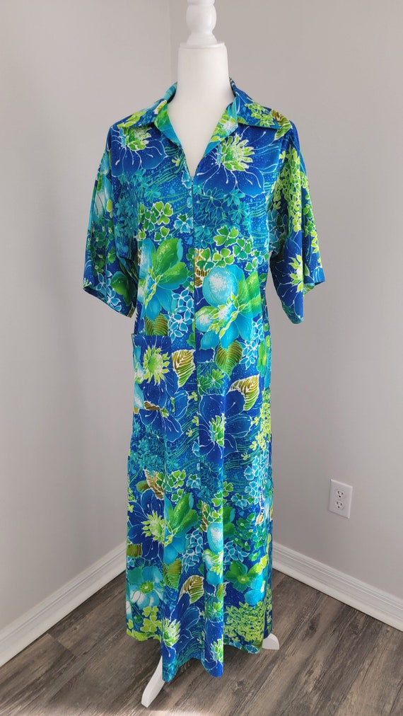 Hawaiian maxi dress - image 1