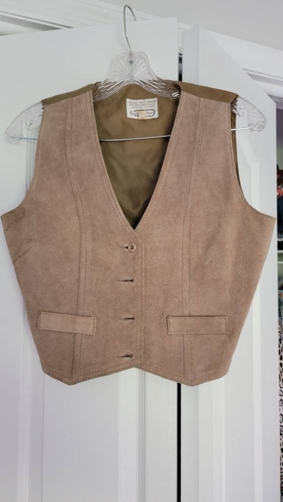 Sears Jr Bazaar suede vest