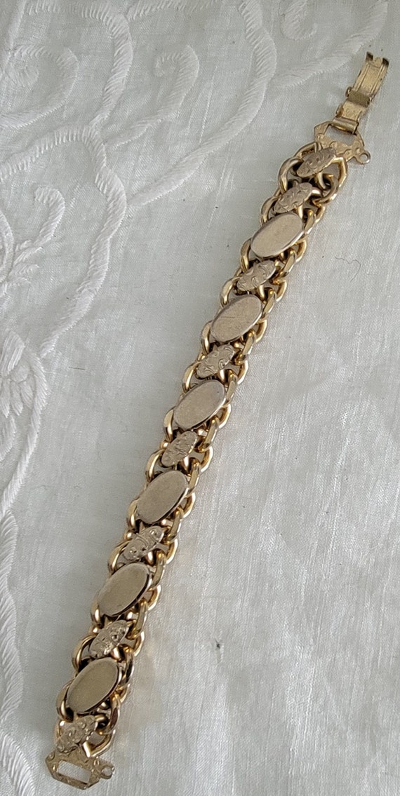 Vintage goldtone chunky bracelet - image 5