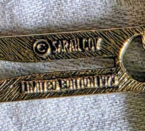 Sarah Coventry Victorian style large cross Limite… - image 3