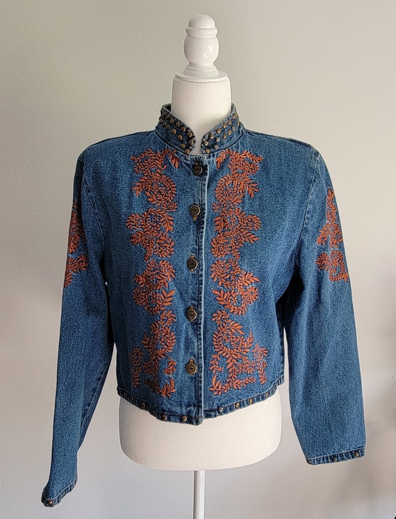 Gordon James embroidered denim jacket