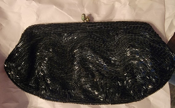 Vintage beaded clutch - image 1