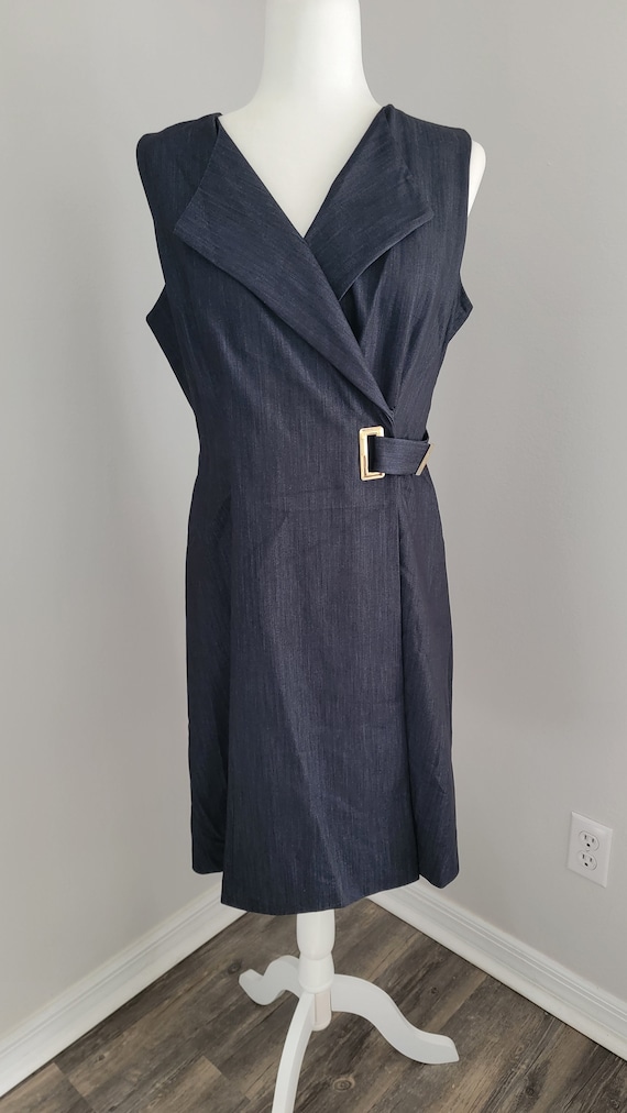 Calvin Klein faux wrap dress