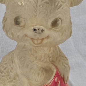 Vintage rubber bear with squeaker