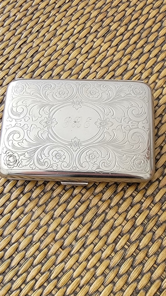 Silver plated monogrammed case