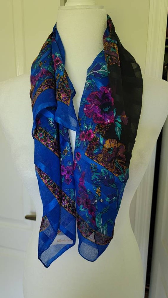 Vibrant Berkshire floral scarf