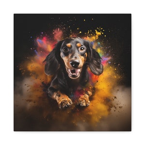 Miniature Dachshund Canvas