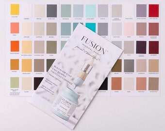 Fusion Mineral Paint Full Color Chart (w/ Real Paint Swatches)